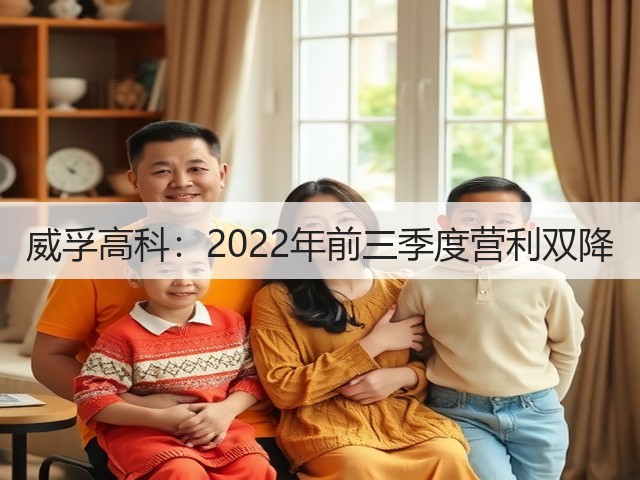 威孚高科：2022年前三季度营利双降(图3)