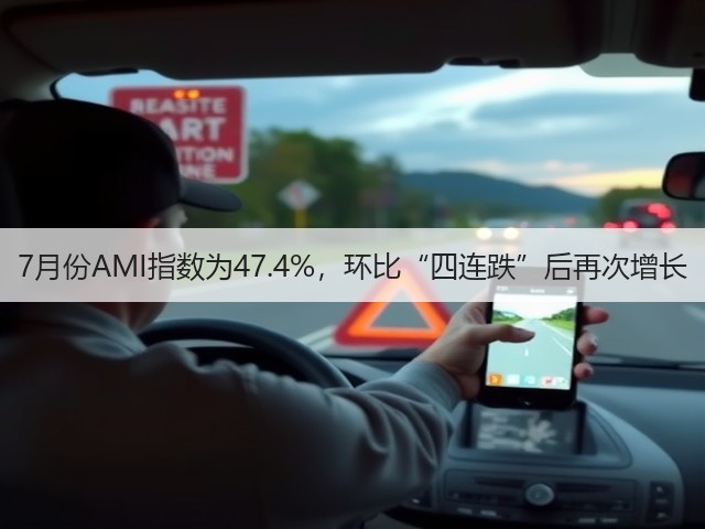 7月份AMI指数为47.4%，环比“四连跌”后再次增长(图2)