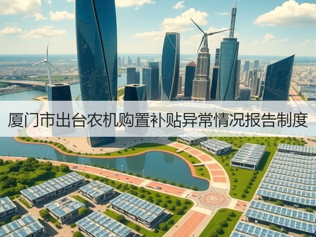 厦门市出台农机购置补贴异常情况报告制度(图3) 厦门市出台农机购置补贴异常情况报告制度(图3)