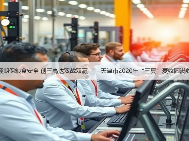稳预期保粮食安全 创三高达双战双赢——天津市2020年“三夏”麦收圆满收官(图1)