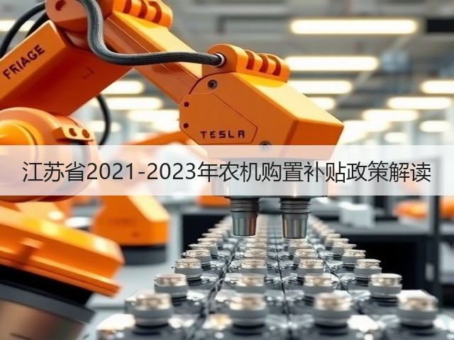 江苏省2021-2023年农机购置补贴政策解读(图2) 江苏省2021-2023年农机购置补贴政策解读(图2)