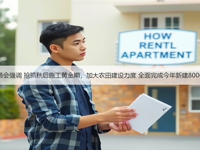 全国农田建设工作现场会强调 抢抓秋后施工黄金期,加大农田建设力度 全面完成今年新建8000万亩高标准农田任务(图2) 全国农田建设工作现场会强调 抢抓秋后施工黄金期,加大农田建设力度 全面完成今年新建8000万亩高标准农田任务(图2)