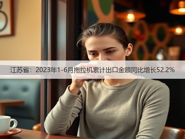 江苏省：2023年1-6月拖拉机累计出口金额同比增长52.2%(图2)