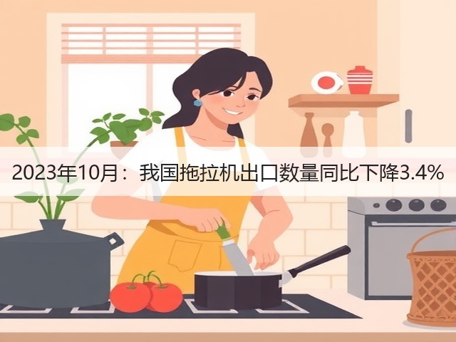 2023年10月:我国拖拉机出口数量同比下降3.4%(图3) 2023年10月:我国拖拉机出口数量同比下降3.4%(图3)