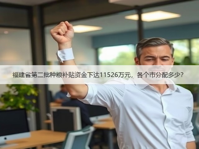 福建省第二批种粮补贴资金下达11526万元，各个市分配多少？(图3)