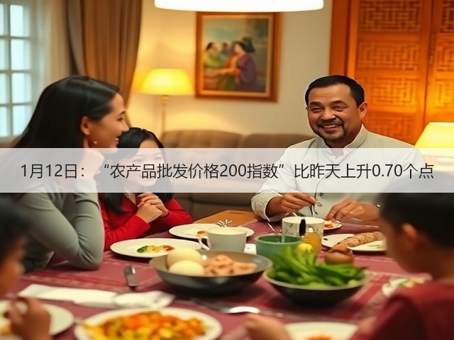 1月12日:“农产品批发价格200指数”比昨天上升0.70个点(图1) 1月12日:“农产品批发价格200指数”比昨天上升0.70个点(图1)