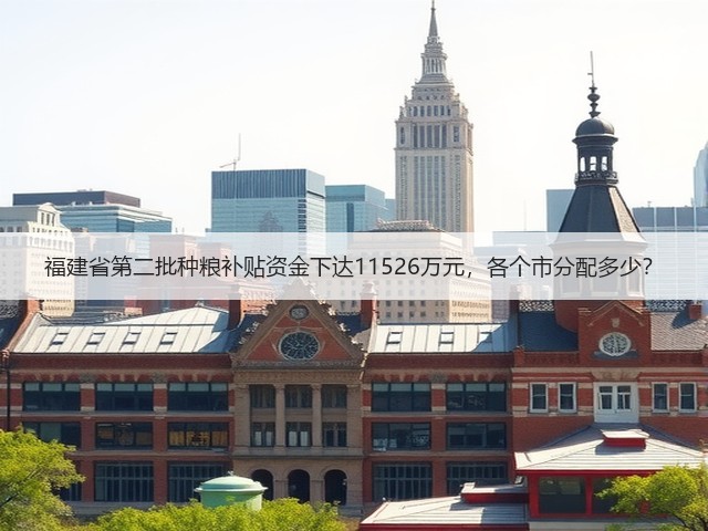 福建省第二批种粮补贴资金下达11526万元,各个市分配多少?(图1) 福建省第二批种粮补贴资金下达11526万元,各个市分配多少?(图1)