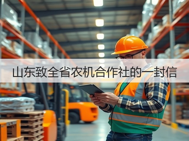山东致全省农机合作社的一封信(图2) 山东致全省农机合作社的一封信(图2)