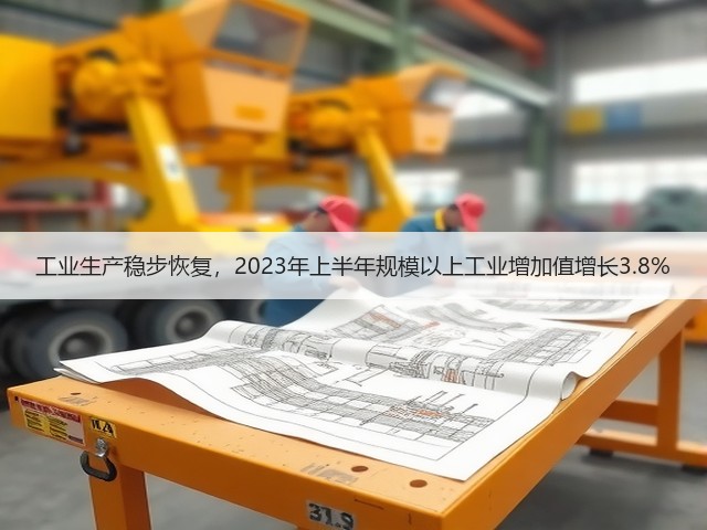 工业生产稳步恢复，2023年上半年规模以上工业增加值增长3.8%(图3)