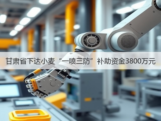 甘肃省下达小麦“一喷三防”补助资金3800万元(图1) 甘肃省下达小麦“一喷三防”补助资金3800万元(图1)