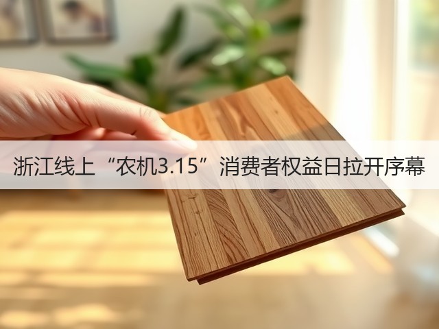 浙江线上“农机3.15”消费者权益日拉开序幕(图1)