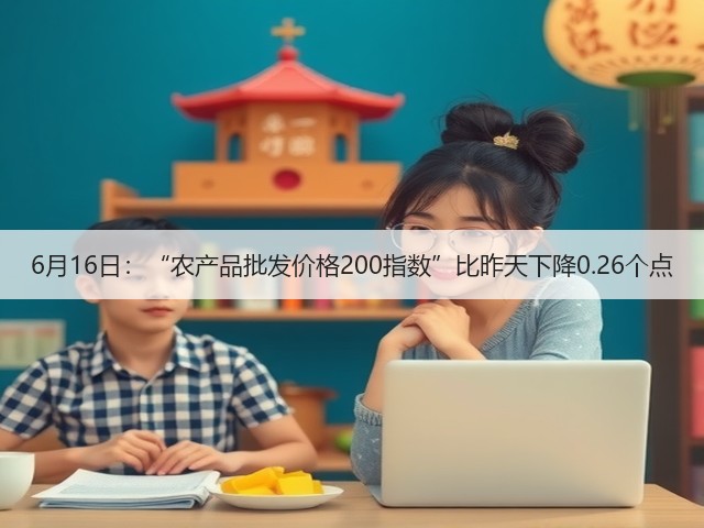 6月16日:“农产品批发价格200指数”比昨天下降0.26个点(图2) 6月16日:“农产品批发价格200指数”比昨天下降0.26个点(图2)