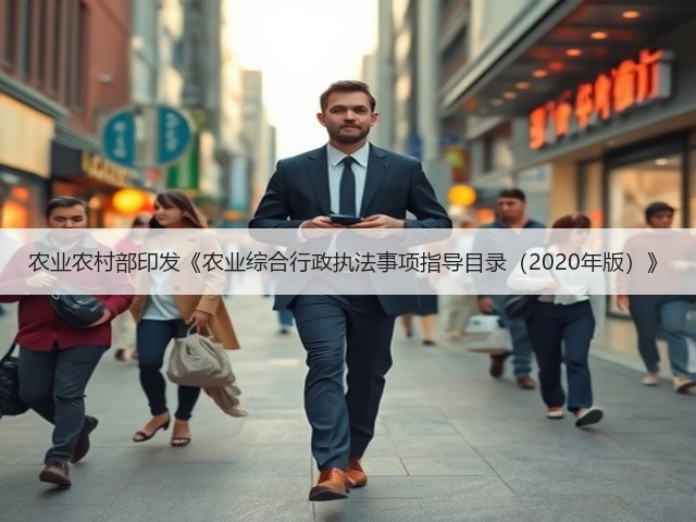 农业农村部印发《农业综合行政执法事项指导目录(2020年版)》(图1) 农业农村部印发《农业综合行政执法事项指导目录(2020年版)》(图1)