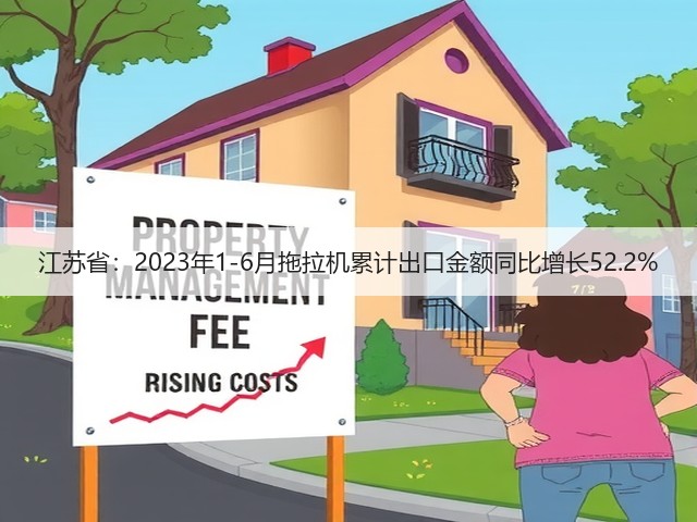 江苏省：2023年1-6月拖拉机累计出口金额同比增长52.2%(图1)
