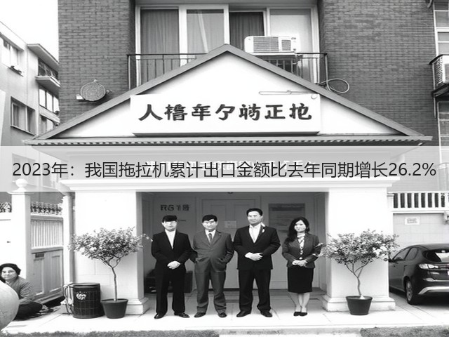 2023年:我国拖拉机累计出口金额比去年同期增长26.2%(图2) 2023年:我国拖拉机累计出口金额比去年同期增长26.2%(图2)