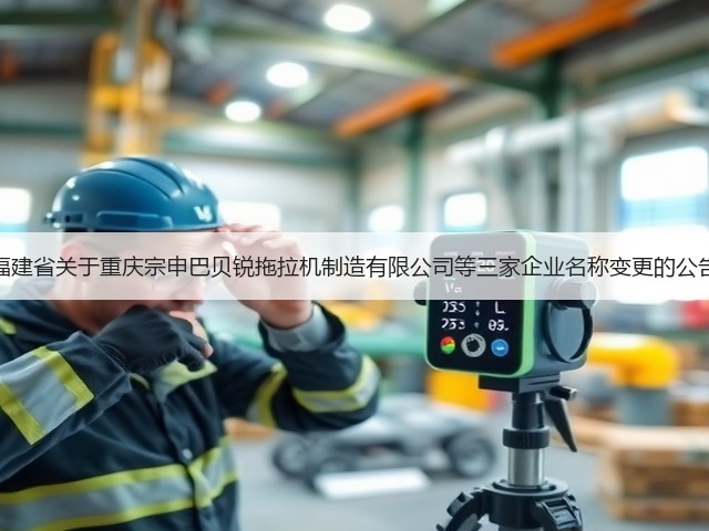 福建省关于重庆宗申巴贝锐拖拉机制造有限公司等三家企业名称变更的公告(图3) 福建省关于重庆宗申巴贝锐拖拉机制造有限公司等三家企业名称变更的公告(图3)