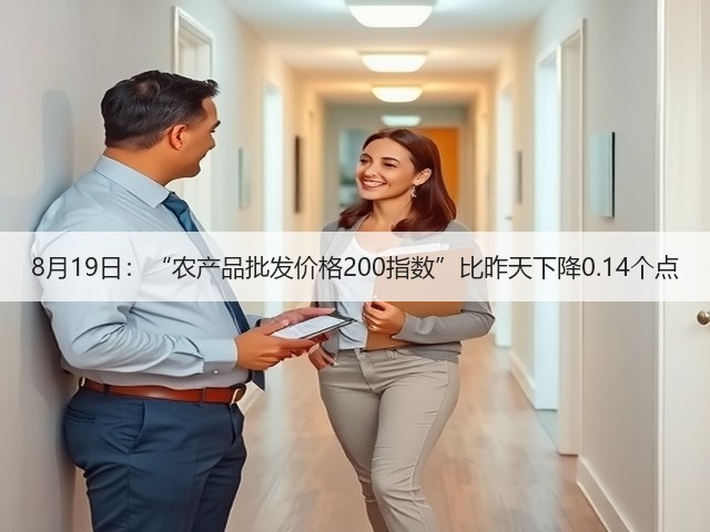 8月19日:“农产品批发价格200指数”比昨天下降0.14个点(图1) 8月19日:“农产品批发价格200指数”比昨天下降0.14个点(图1)