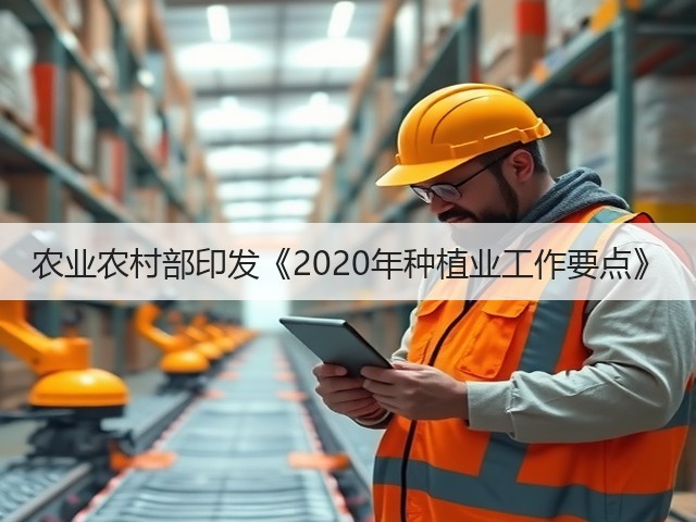 农业农村部印发《2020年种植业工作要点》(图2) 农业农村部印发《2020年种植业工作要点》(图2)