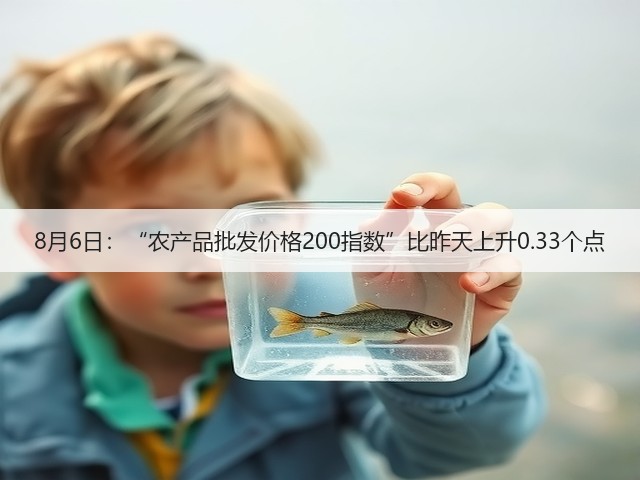 8月6日:“农产品批发价格200指数”比昨天上升0.33个点(图3) 8月6日:“农产品批发价格200指数”比昨天上升0.33个点(图3)