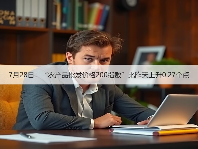 7月28日:“农产品批发价格200指数”比昨天上升0.27个点(图2) 7月28日:“农产品批发价格200指数”比昨天上升0.27个点(图2)