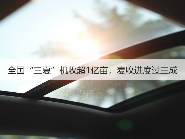 全国“三夏”机收超1亿亩,麦收进度过三成(图3) 全国“三夏”机收超1亿亩,麦收进度过三成(图3)