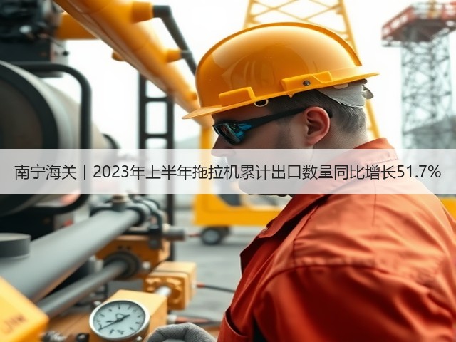 南宁海关丨2023年上半年拖拉机累计出口数量同比增长51.7%(图1)