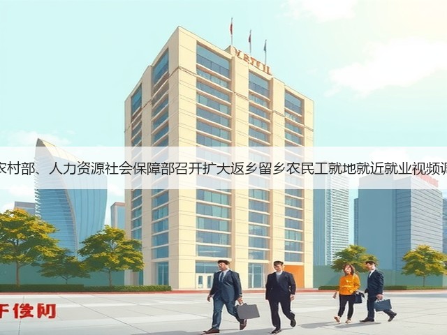 农业农村部、人力资源社会保障部召开扩大返乡留乡农民工就地就近就业视频调度会(图2) 农业农村部、人力资源社会保障部召开扩大返乡留乡农民工就地就近就业视频调度会(图2)