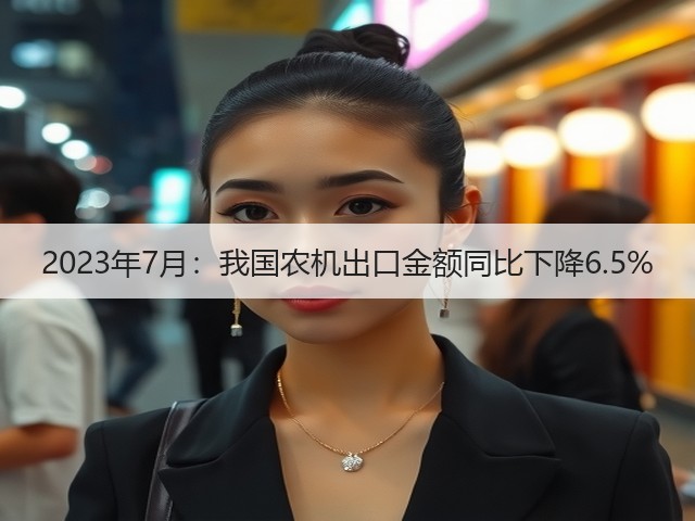 2023年7月：我国农机出口金额同比下降6.5%(图2)