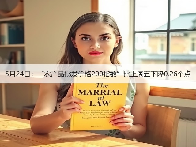 5月24日:“农产品批发价格200指数”比上周五下降0.26个点(图3) 5月24日:“农产品批发价格200指数”比上周五下降0.26个点(图3)