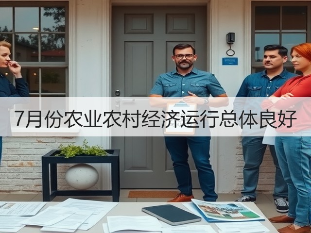 7月份农业农村经济运行总体良好(图1)