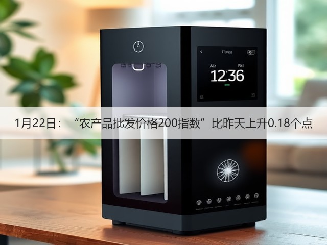 1月22日：“农产品批发价格200指数”比昨天上升0.18个点(图2)