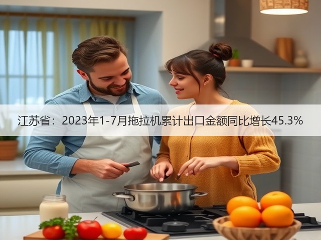 江苏省:2023年1-7月拖拉机累计出口金额同比增长45.3%(图3) 江苏省:2023年1-7月拖拉机累计出口金额同比增长45.3%(图3)