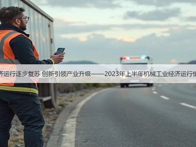 经济运行逐步复苏 创新引领产业升级——2023年上半年机械工业经济运行情况(图3)