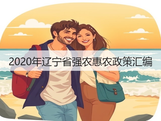 2020年辽宁省强农惠农政策汇编(图3) 2020年辽宁省强农惠农政策汇编(图3)
