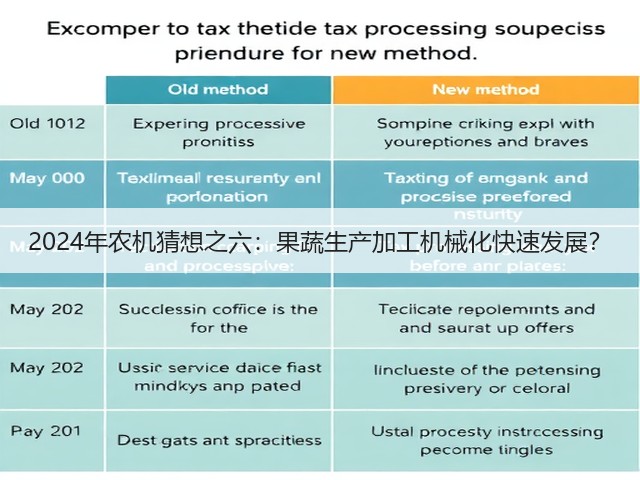 2024年农机猜想之六:果蔬生产加工机械化快速发展?(图3) 2024年农机猜想之六:果蔬生产加工机械化快速发展?(图3)