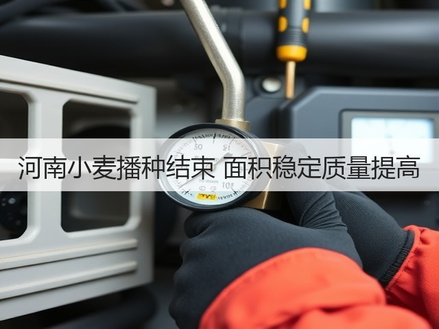 河南小麦播种结束 面积稳定质量提高(图1) 河南小麦播种结束 面积稳定质量提高(图1)