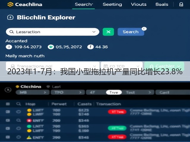 2023年1-7月：我国小型拖拉机产量同比增长23.8%(图3)