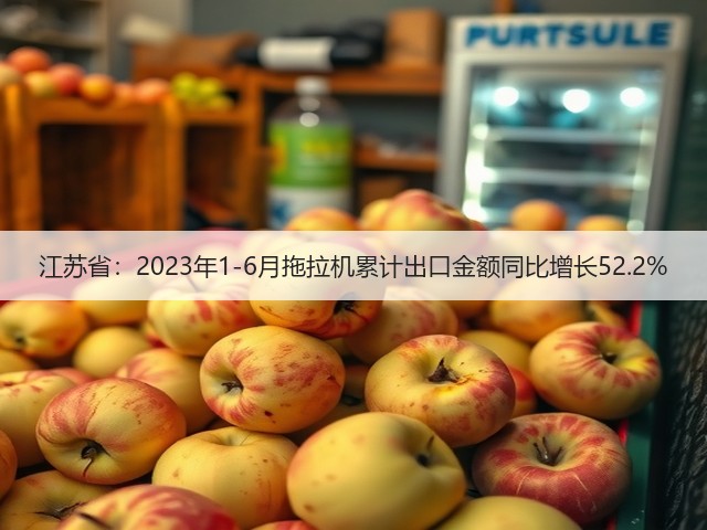 江苏省：2023年1-6月拖拉机累计出口金额同比增长52.2%(图3)