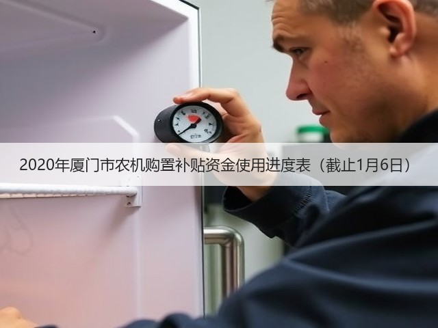 2020年厦门市农机购置补贴资金使用进度表(截止1月6日)(图1) 2020年厦门市农机购置补贴资金使用进度表(截止1月6日)(图1)