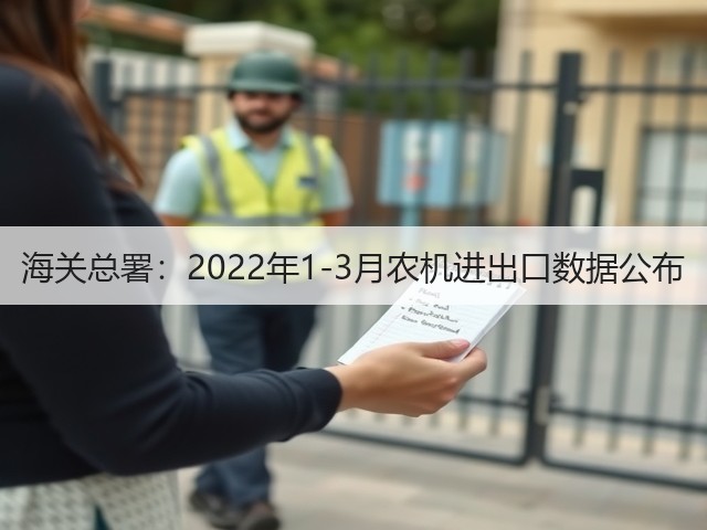 海关总署:2022年1-3月农机进出口数据公布(图3) 海关总署:2022年1-3月农机进出口数据公布(图3)
