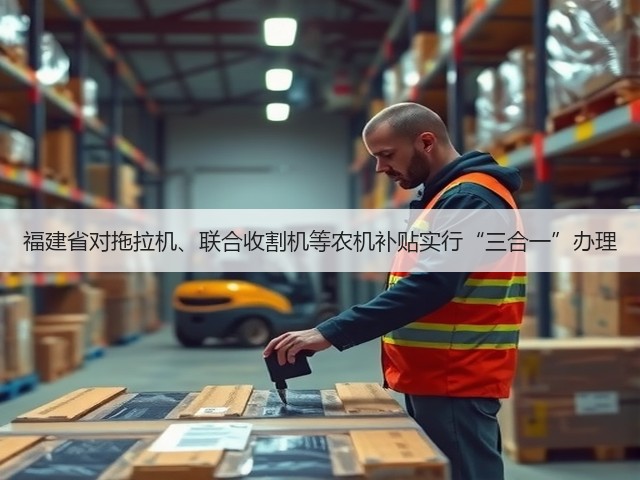 福建省对拖拉机、联合收割机等农机补贴实行“三合一”办理(图1) 福建省对拖拉机、联合收割机等农机补贴实行“三合一”办理(图1)