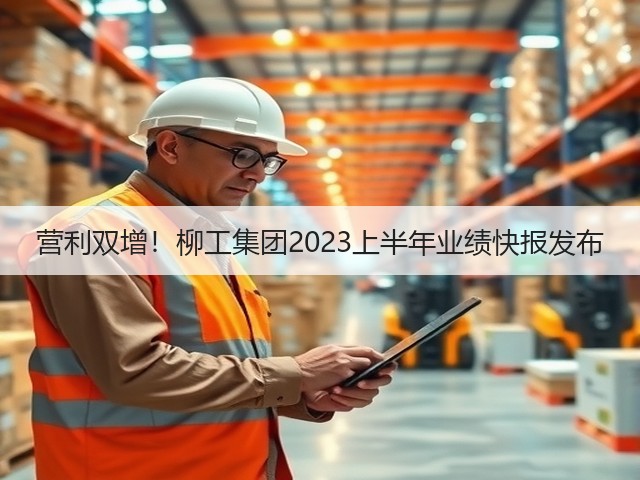 营利双增!柳工集团2023上半年业绩快报发布(图3) 营利双增!柳工集团2023上半年业绩快报发布(图3)
