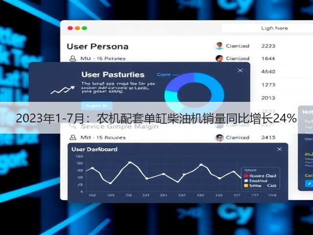2023年1-7月：农机配套单缸柴油机销量同比增长24%(图1)