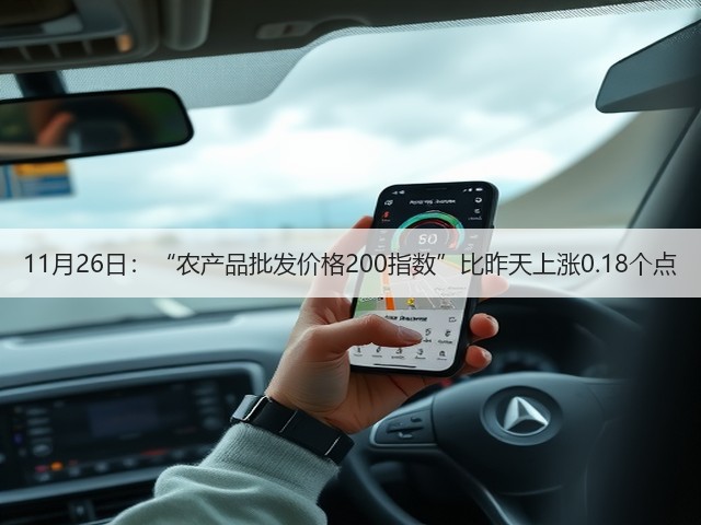 11月26日:“农产品批发价格200指数”比昨天上涨0.18个点(图1) 11月26日:“农产品批发价格200指数”比昨天上涨0.18个点(图1)
