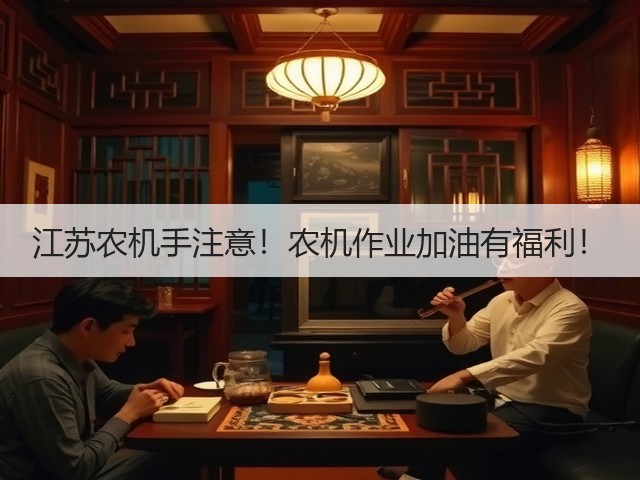 江苏农机手注意!农机作业加油有福利!(图1) 江苏农机手注意!农机作业加油有福利!(图1)