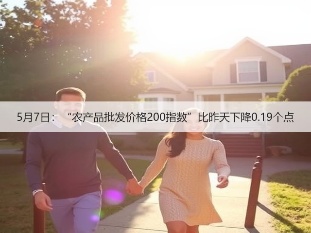 5月7日:“农产品批发价格200指数”比昨天下降0.19个点(图1) 5月7日:“农产品批发价格200指数”比昨天下降0.19个点(图1)