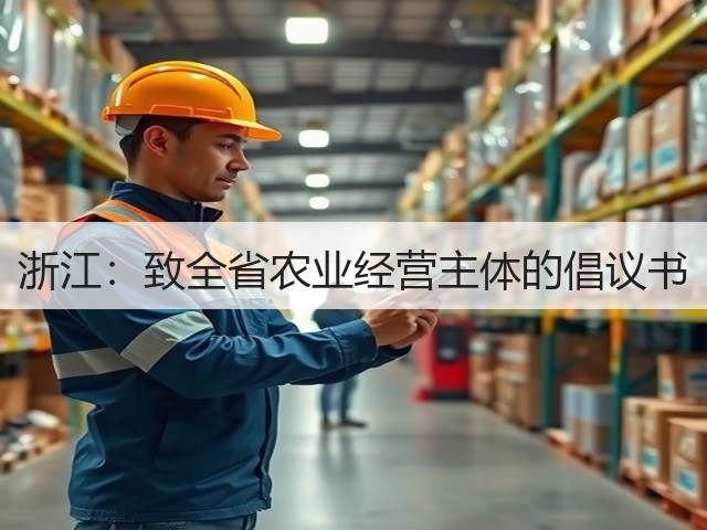 浙江:致全省农业经营主体的倡议书(图3) 浙江:致全省农业经营主体的倡议书(图3)