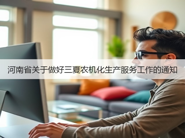 河南省关于做好三夏农机化生产服务工作的通知(图1) 河南省关于做好三夏农机化生产服务工作的通知(图1)