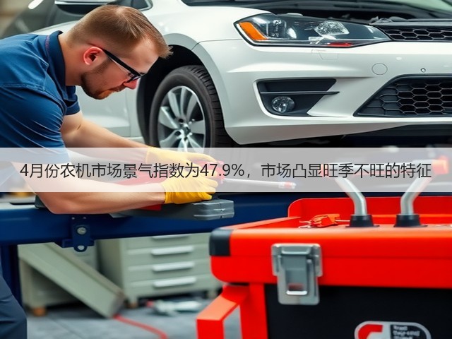 4月份农机市场景气指数为47.9%，市场凸显旺季不旺的特征(图3)