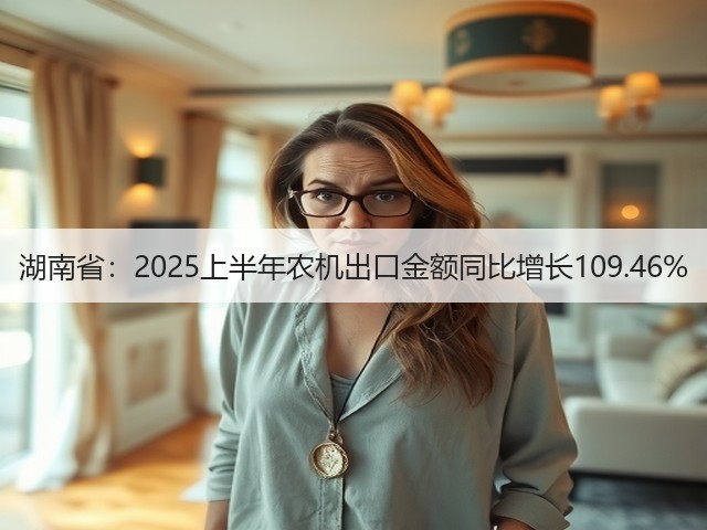 湖南省：2025上半年农机出口金额同比增长109.46%(图1)